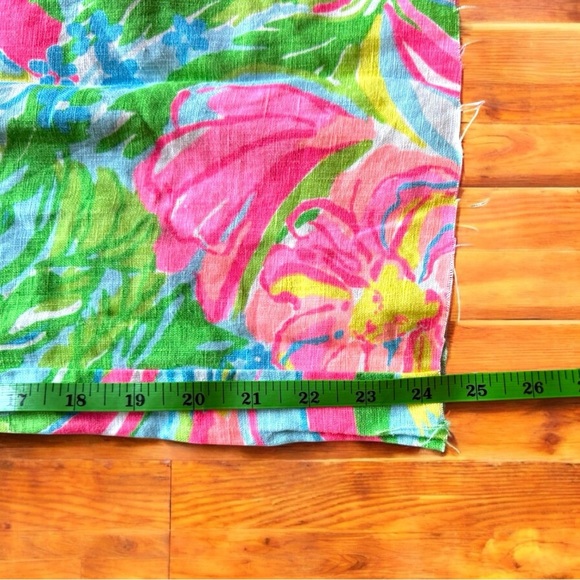 Lilly Pulitzer XS The Beach Pant - 100% Linen - Vibrant Floral Print - Picture 9 of 12